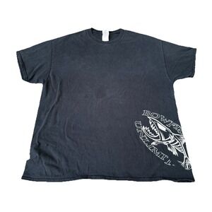 Men's Bowfishing Unlimited Y2K Skater Retro Grunge Graphic Shirt Distressed XL